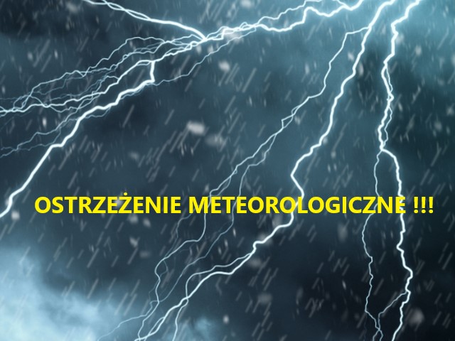 Ostrzeżenie. Grad deszcz burze article