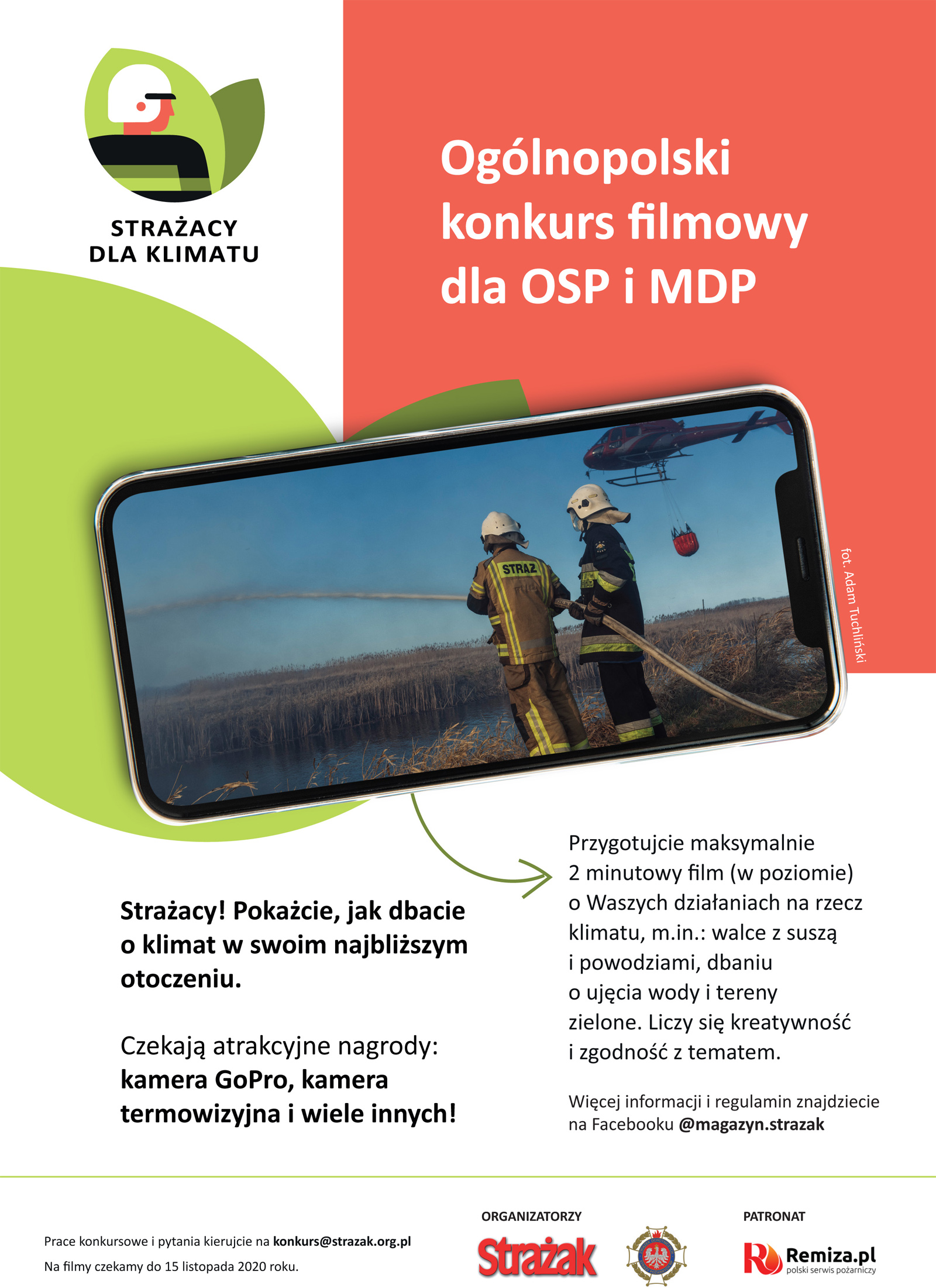 Strażacy dla klimatu - plakat